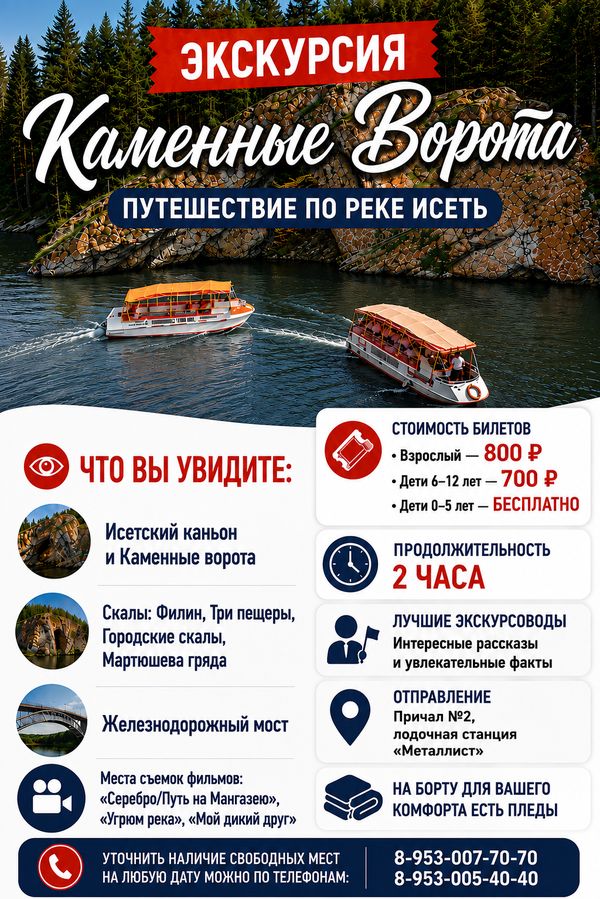 Экскурсия «Каменные ворота» на корабликах «Тритон» и «Нептун»